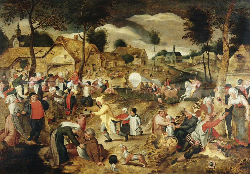 Detail of The Kermesse by Marten van Cleve I