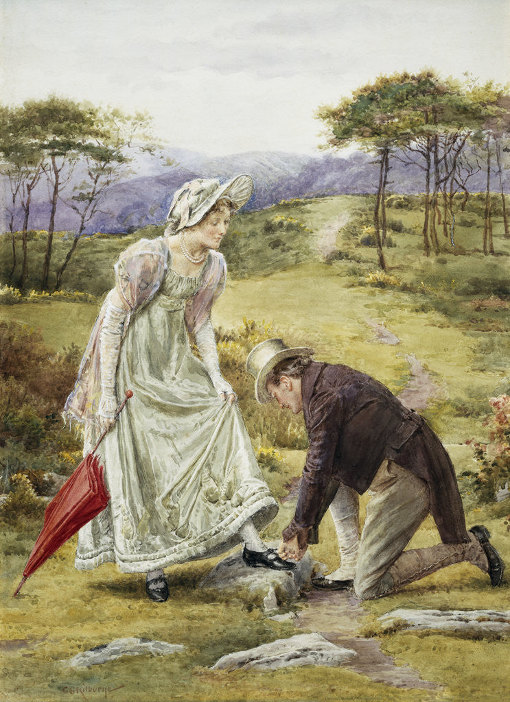 Detail of A Gentlemanly Act by George Goodwin Kilburne