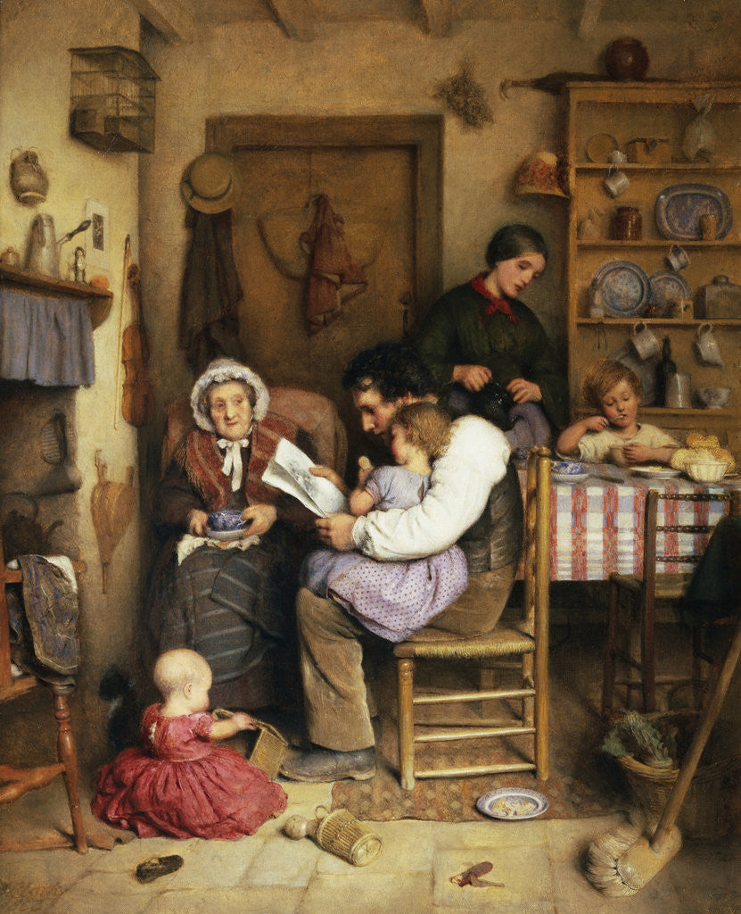Detail of A Family Gathering by Joseph Clark