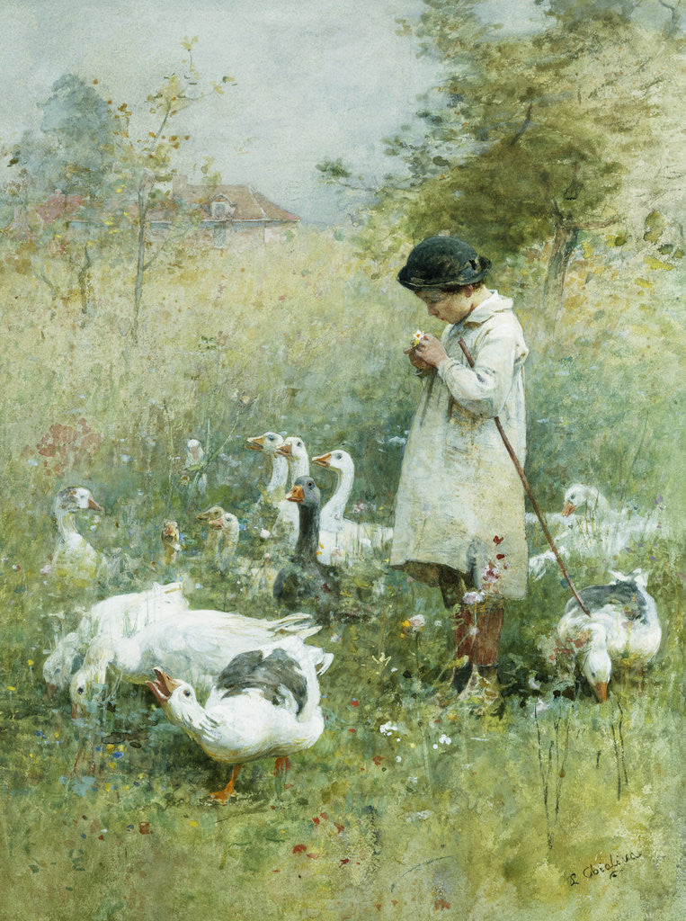 Detail of Dreaming by Luigi Chialiva