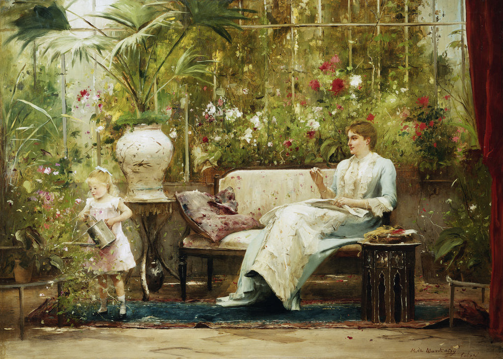 Detail of A Willing Helper by Mihaly Munkacsy