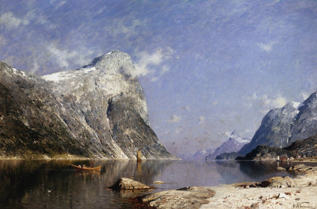 Detail of A Summer's Day on the Fjord by Adelsteen Normann