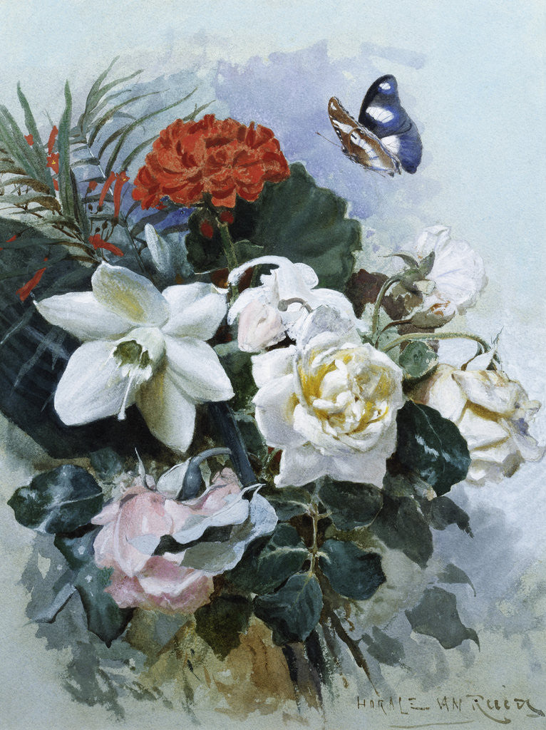 Detail of A Romantic Bouquet by Horace van Ruith