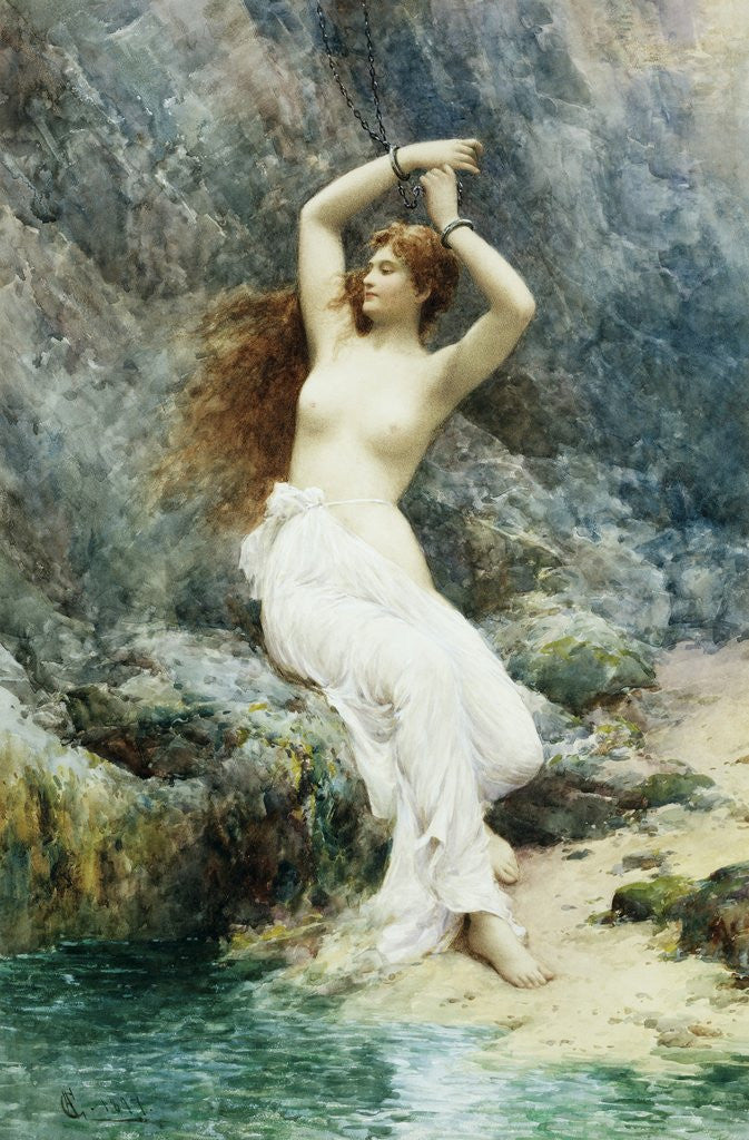 Detail of Andromeda by Alfred Augustus Glendening II