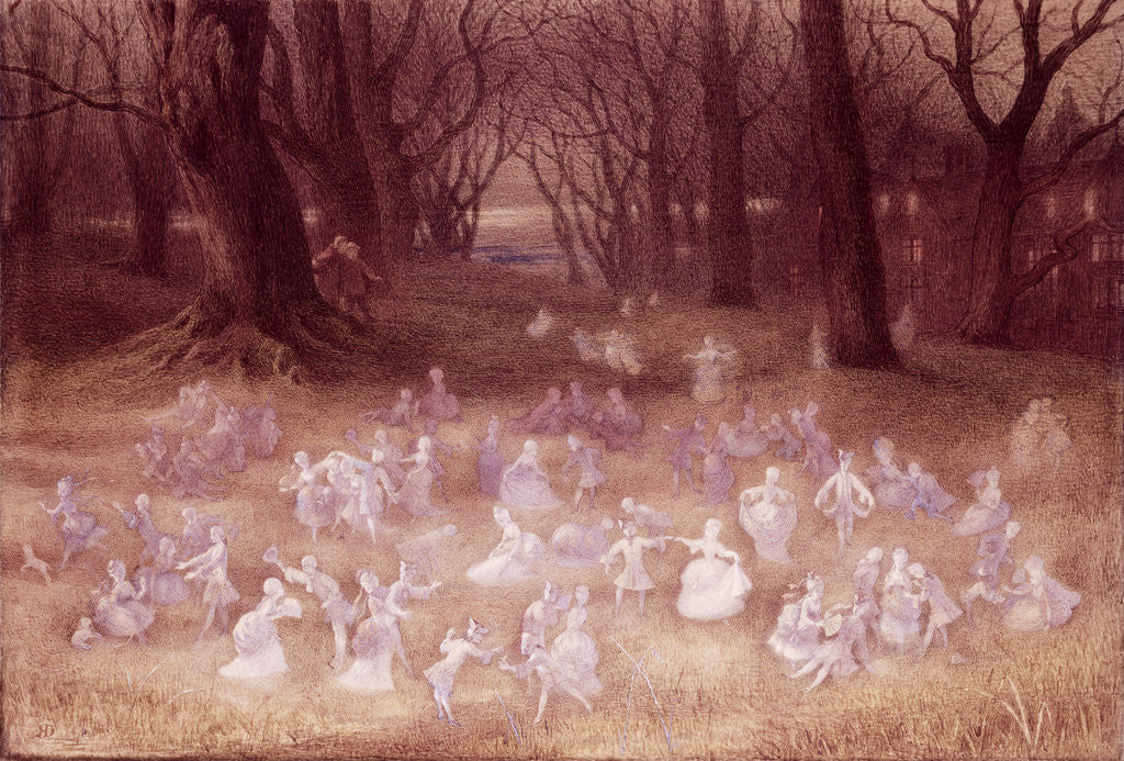 Detail of The Haunted Park by Richard Doyle