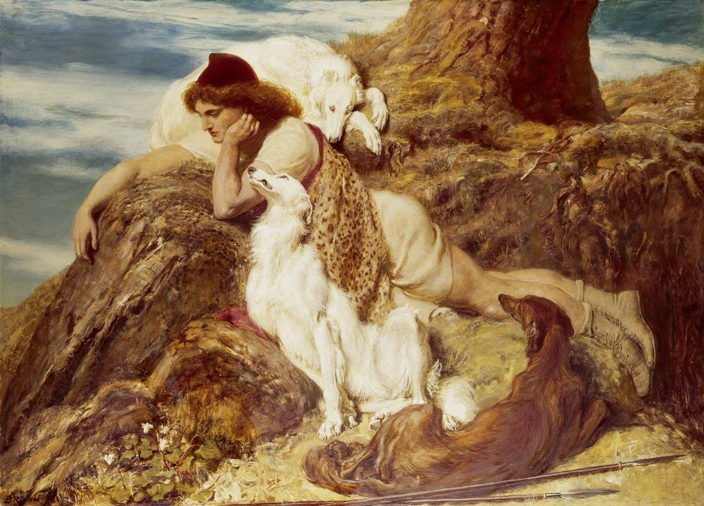 Detail of Endymion by Briton Riviere