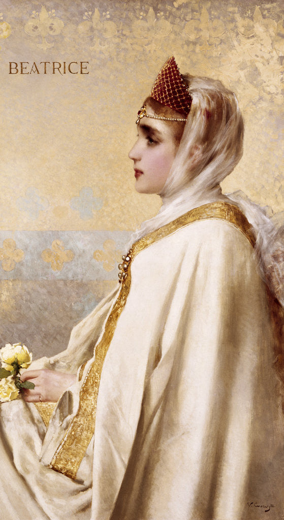 Detail of Beatrice by Vittorio Matteo Corcos