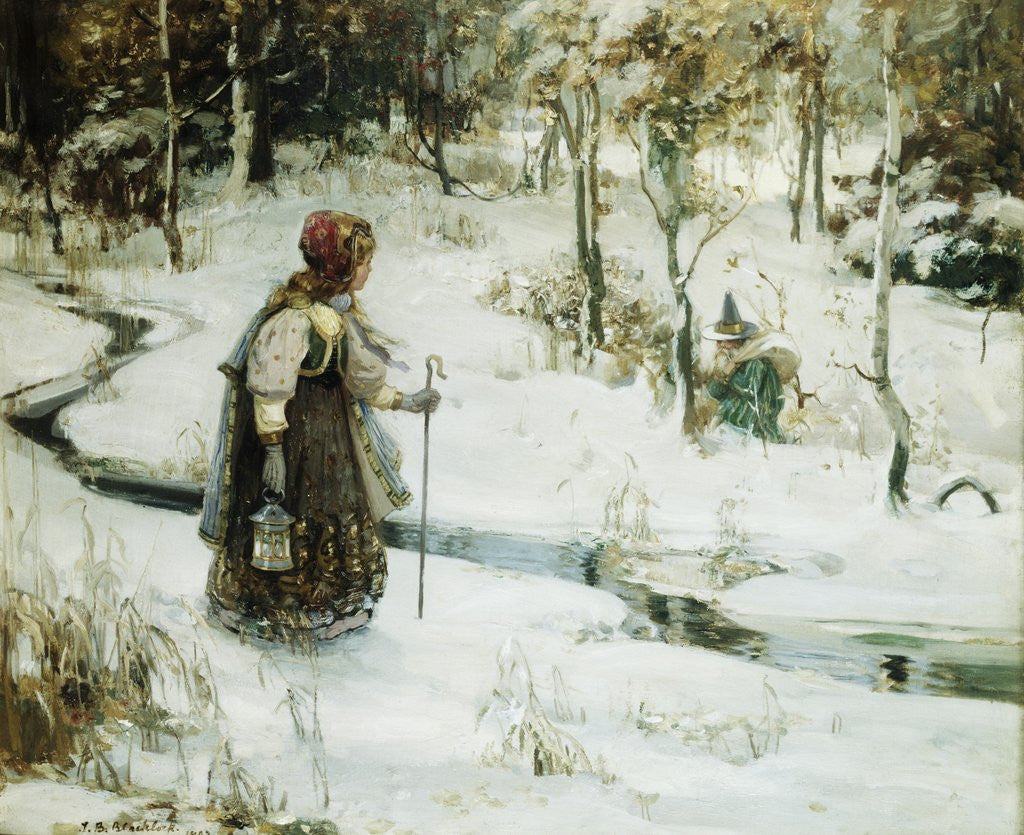 Detail of Fairies Wood by Thomas Bromley Blacklock