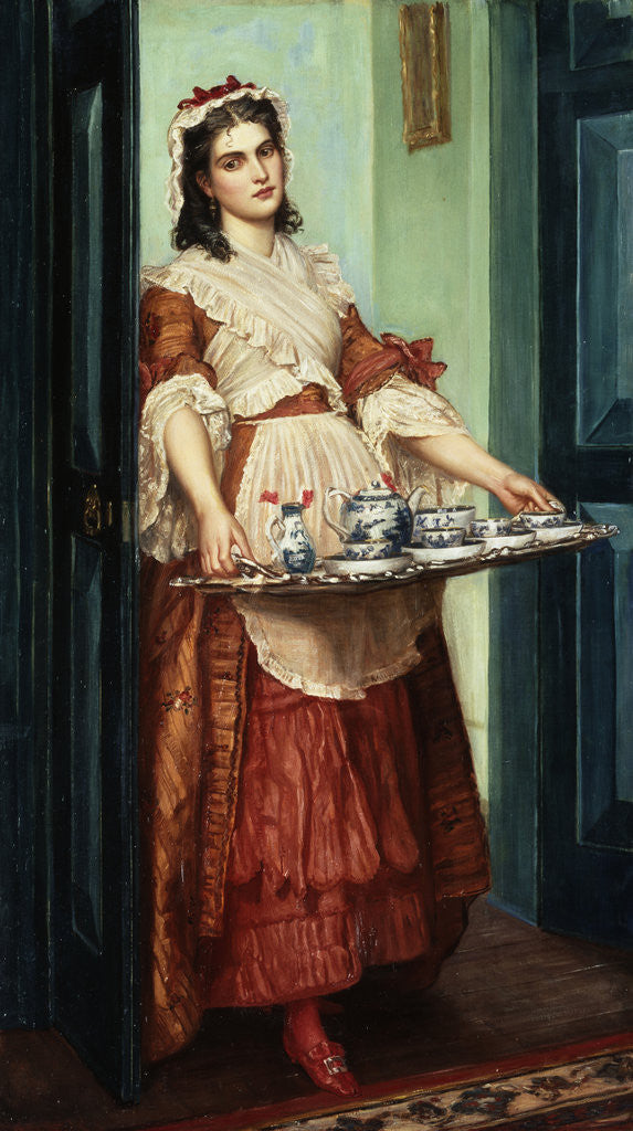 Detail of Time for Tea by Valentine Cameron Prinsep