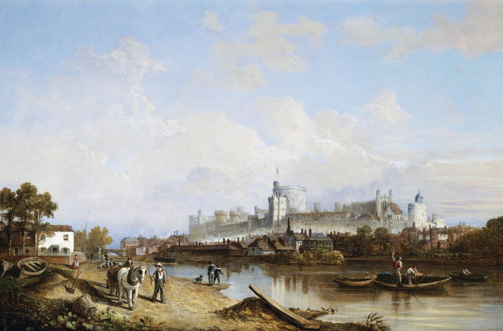 Detail of View of Windsor Castle by James Baker Pyne