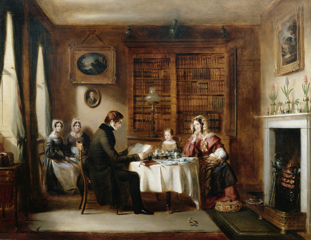 Detail of Morning Devotions by Edward Prentis