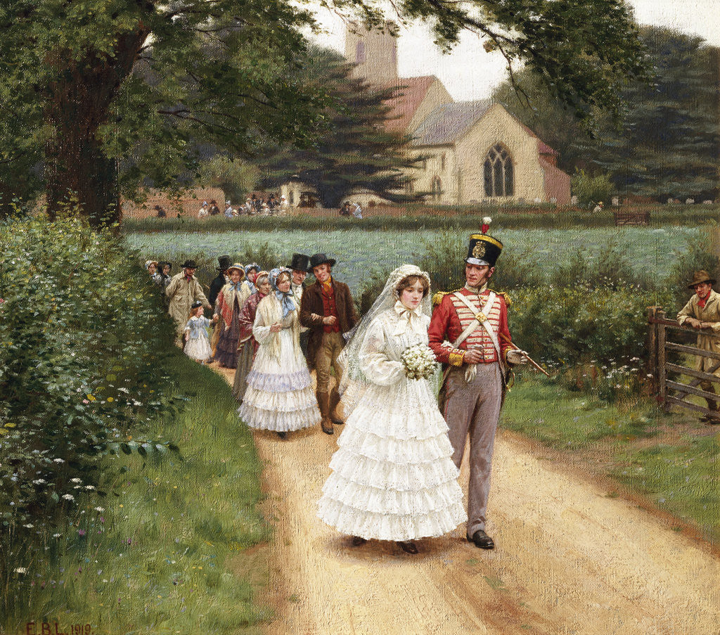 Detail of The Wedding March by Edmund Blair Leighton