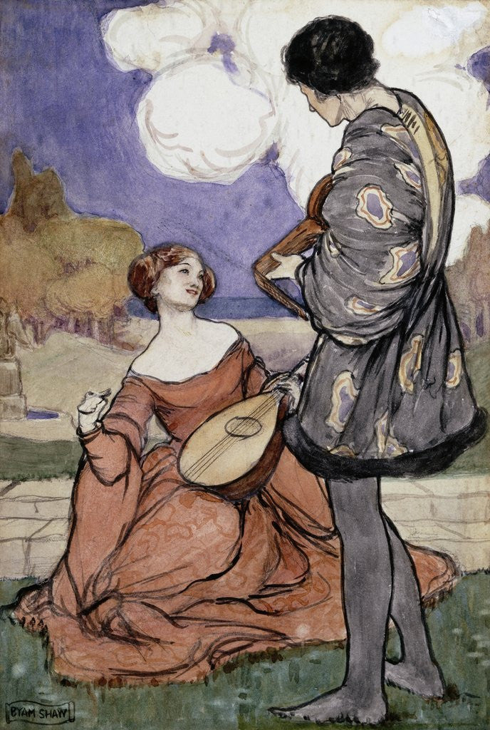 Detail of Rustic Music by Byam Shaw