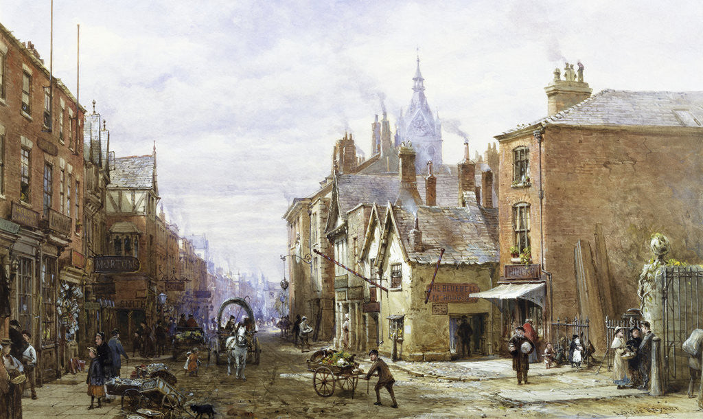 Detail of A View of Chester by Louise Rayner