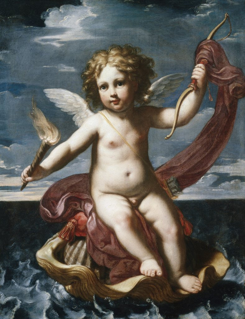 Detail of Cupid with a Torch by Elisabetta Sirani