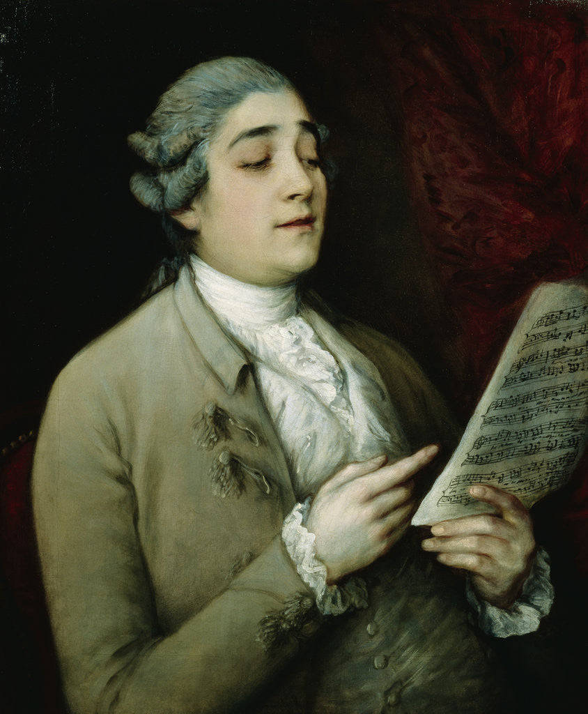 Detail of Portrait of the Singer Tenducci by Thomas Gainsborough