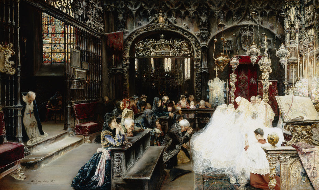 Detail of First Communion by Jose Gallegos y Arnosa