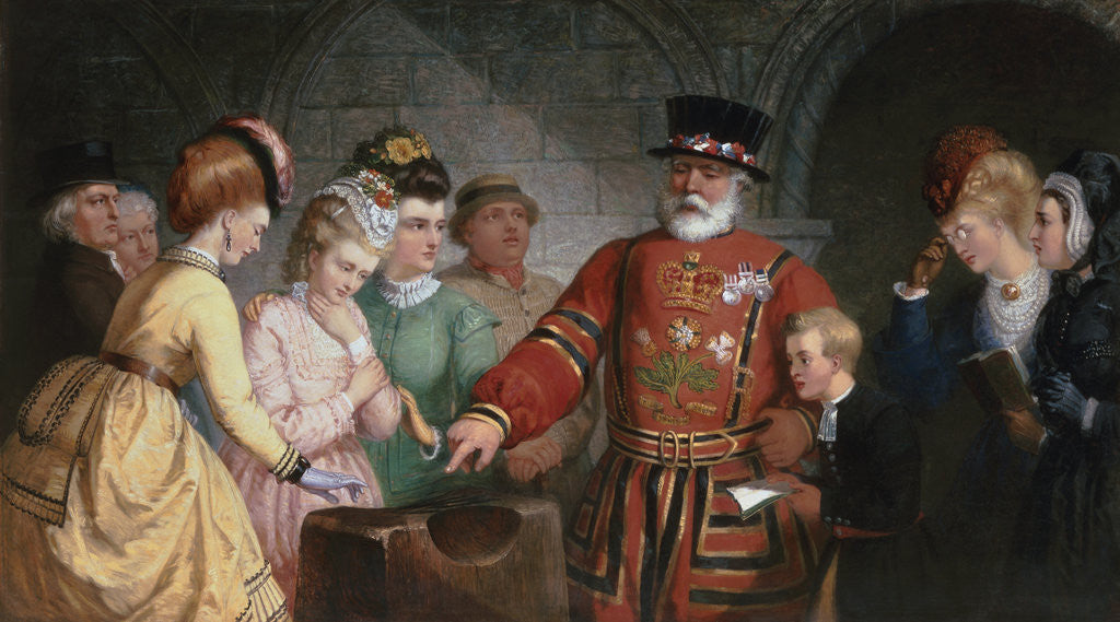 Detail of Visitors to the Tower by Marshall Claxton