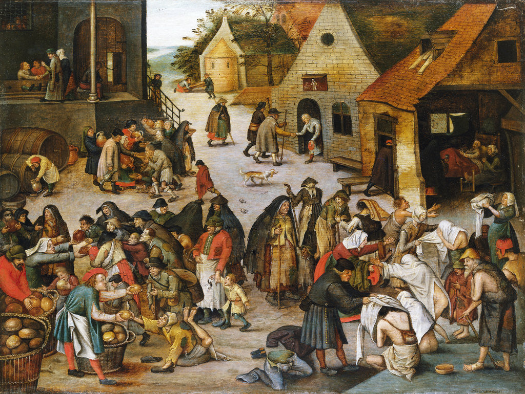 Detail of The Village Market by Pieter Brueghel the Younger