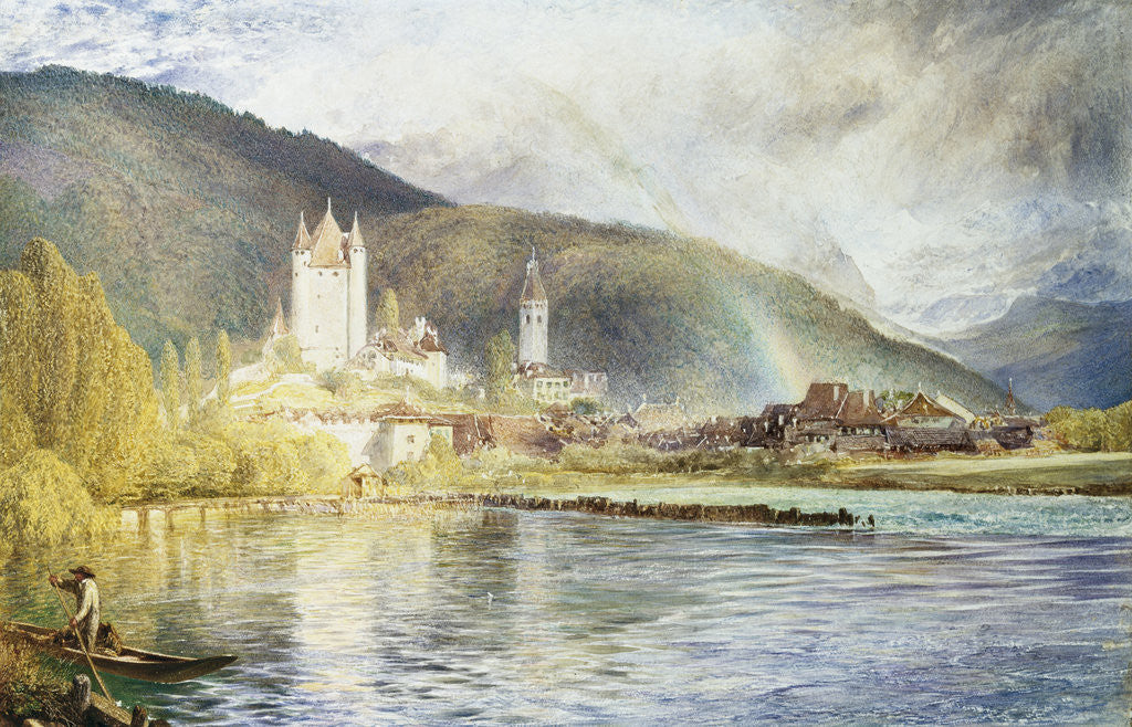 Detail of Thun, Switzerland by Alfred William Hunt