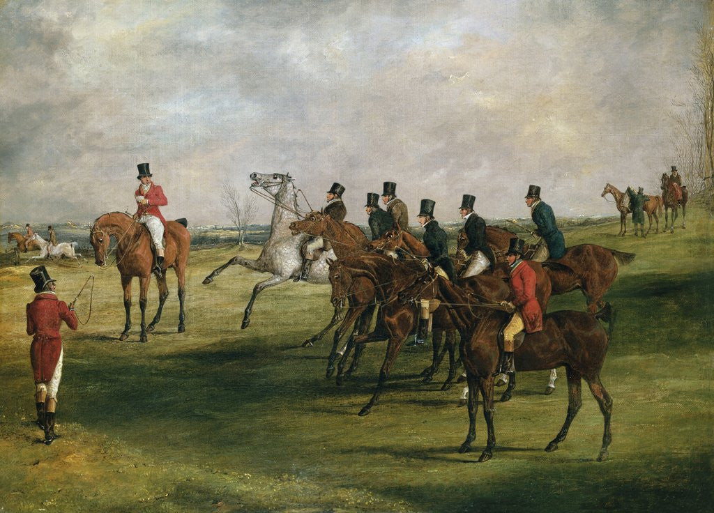 Detail of At the Start by Henry Thomas Alken