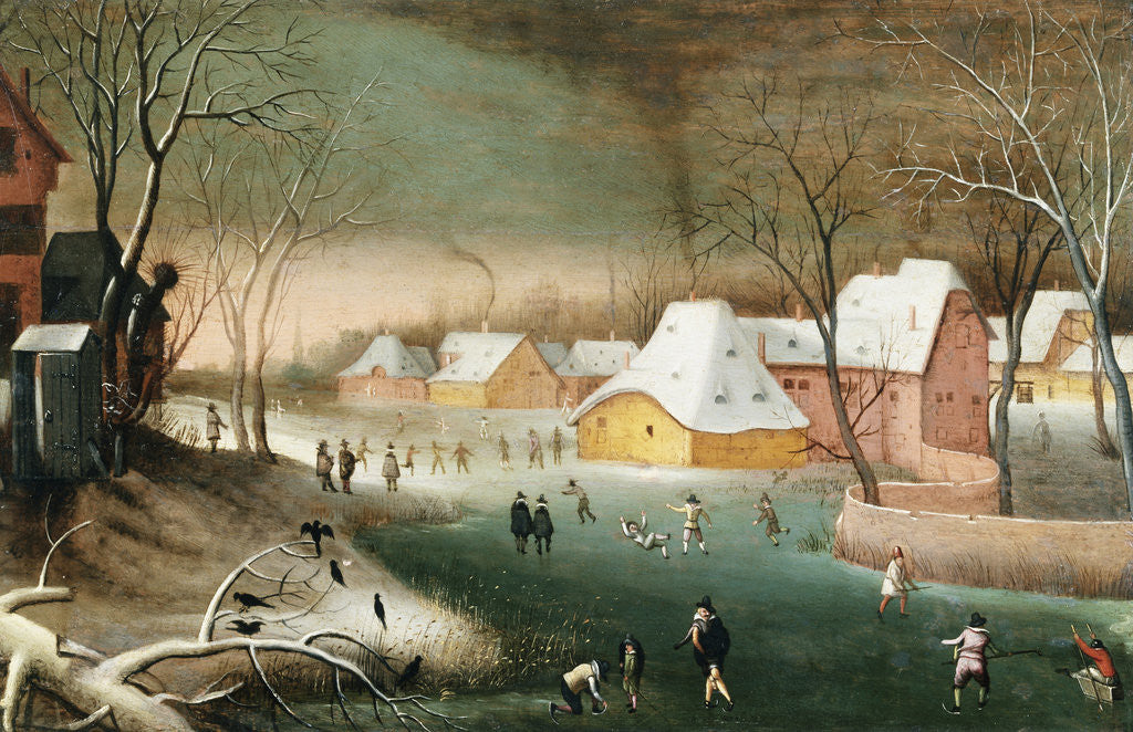 Detail of Winter by Abel Grimmer
