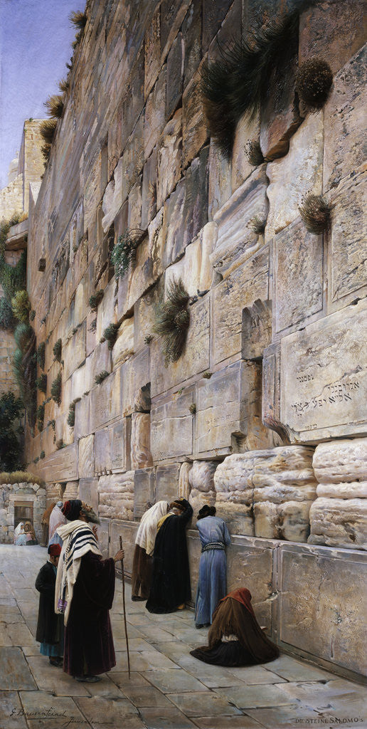 Detail of The Wailing Wall by Gustav Bauernfeind