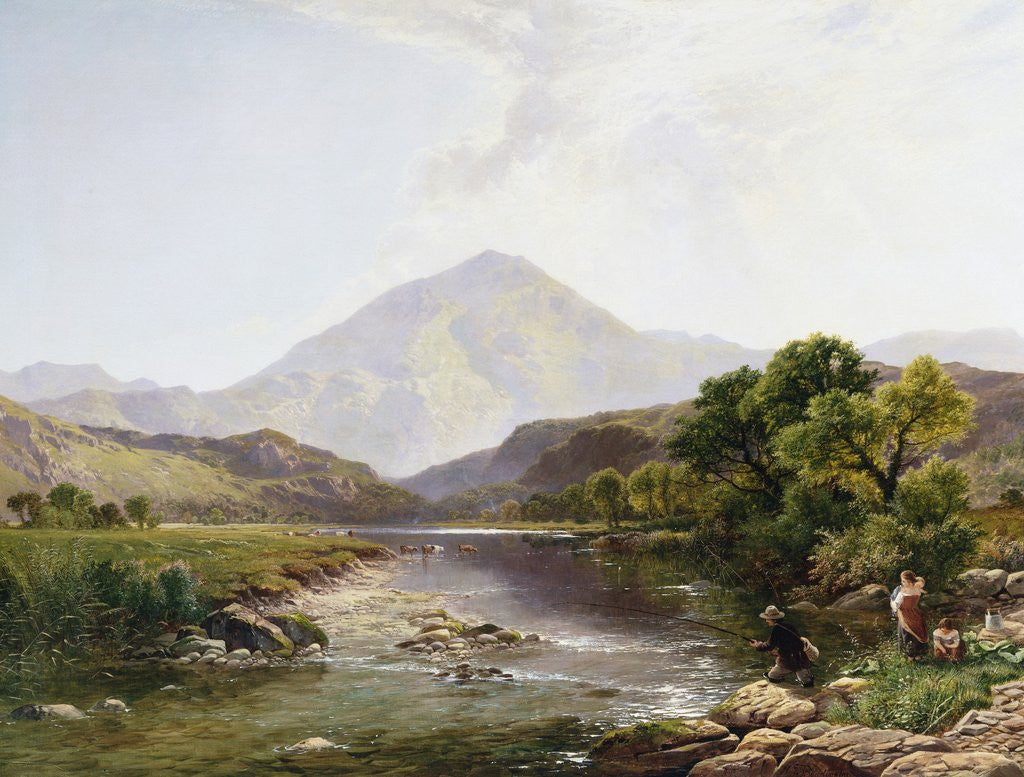Detail of Moel Hebog from the Stepping Stone, Wales by Henry John Boddington