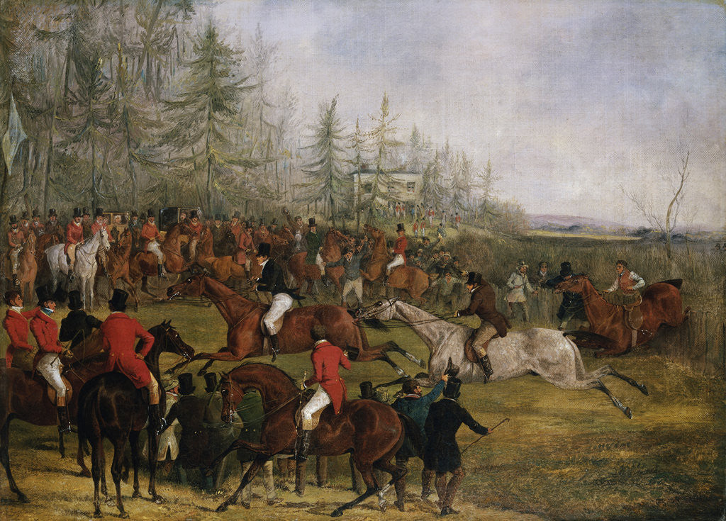 Detail of At the Finish by Henry Thomas Alken