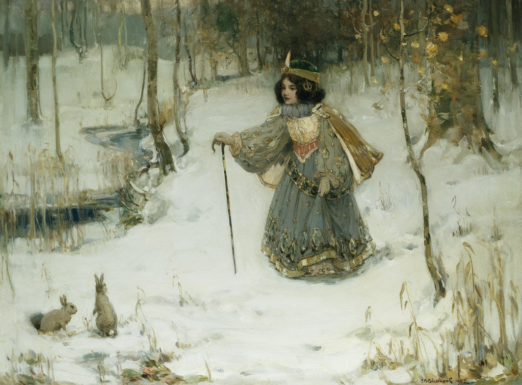 Detail of The Snow Queen by Thomas Bromley Blacklock