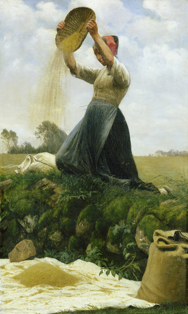 Detail of Winnowing the Grain by Hans Brasen