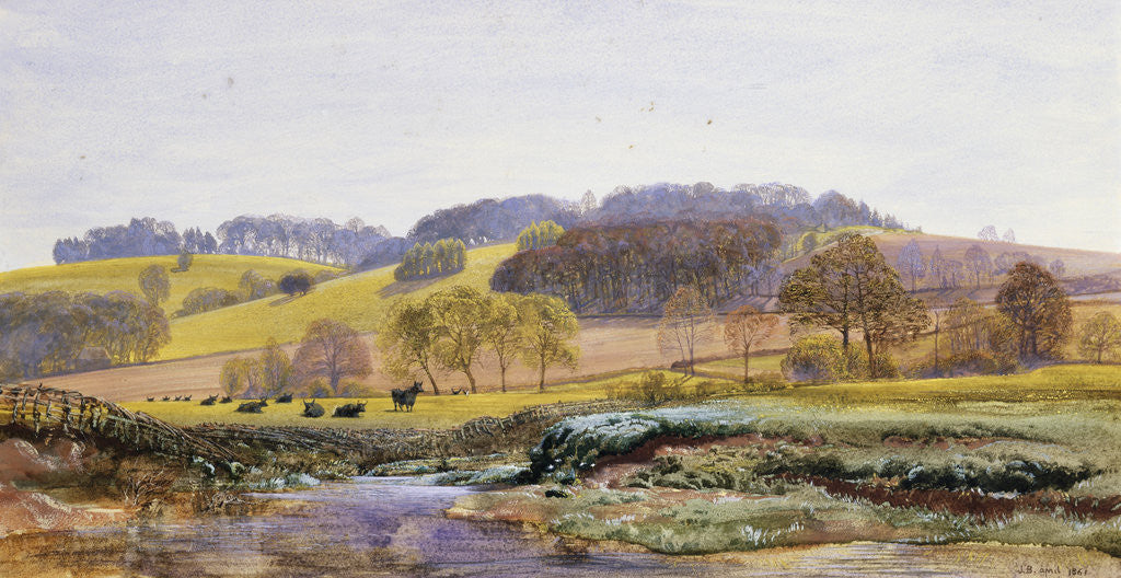 Detail of Springtime near Marden, Surrey, England by John Brett