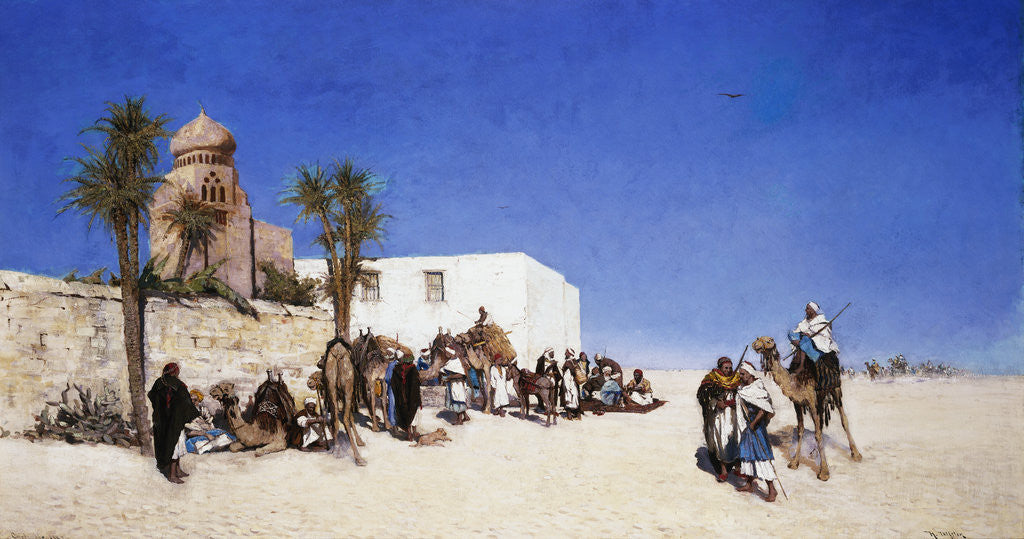 Detail of A Desert Scene Nicolai Martin Ulfsten by Corbis