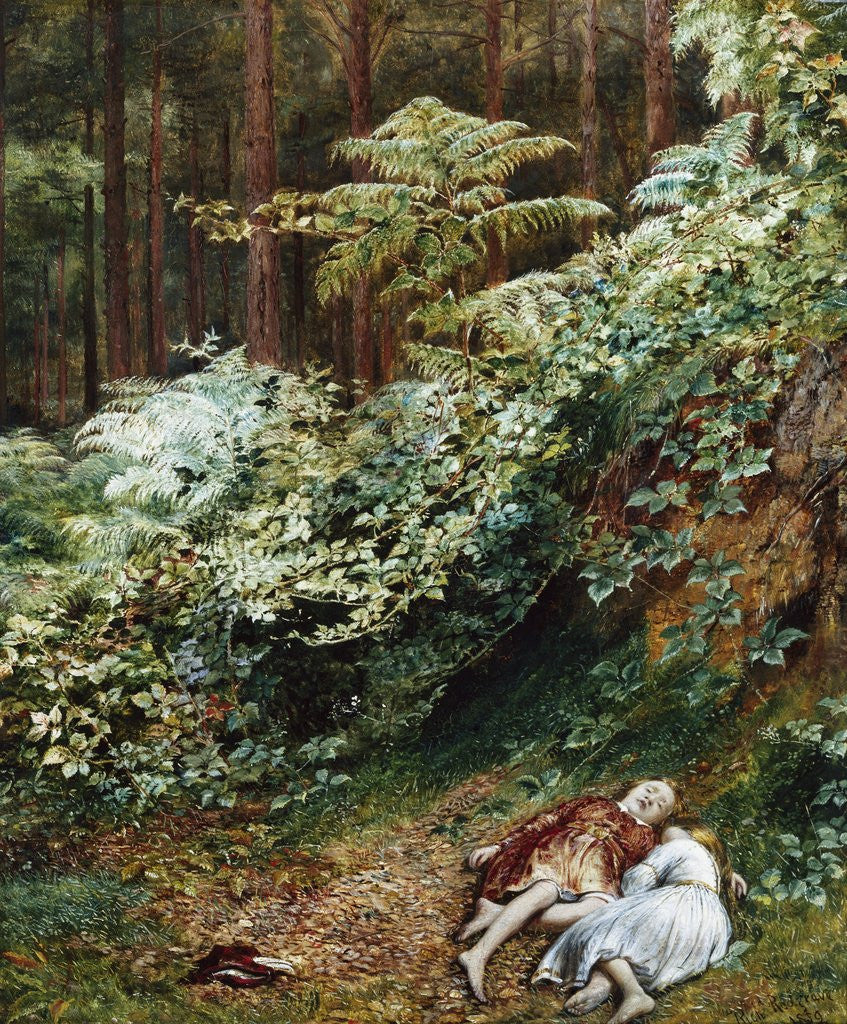 Detail of The Children in the Wood, Morning by Richard Redgrave