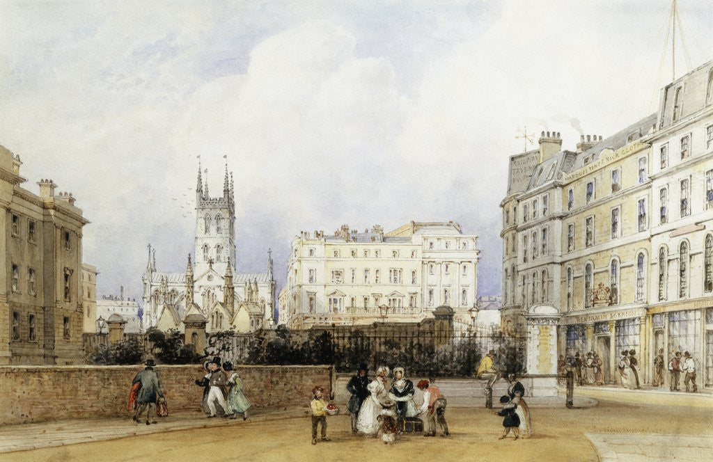 Detail of St. Savior's Church, Southwark, London by George Sidney Shepherd