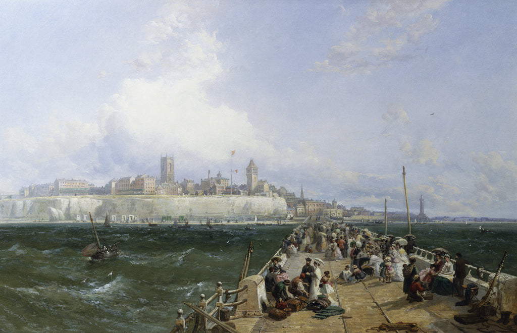 Detail of A View of Margate from the Pier by James Webb