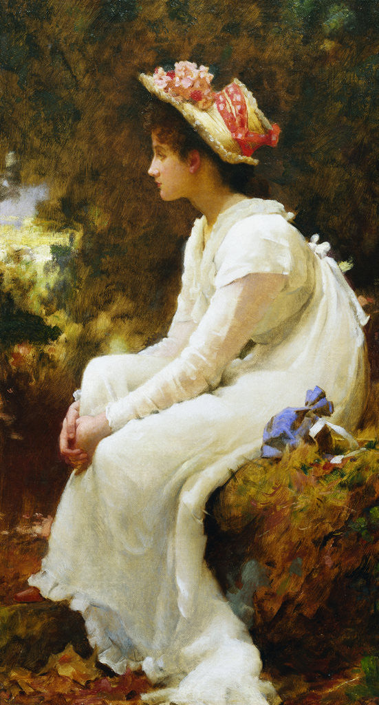 Detail of Romantic Dreams by Marcus Stone