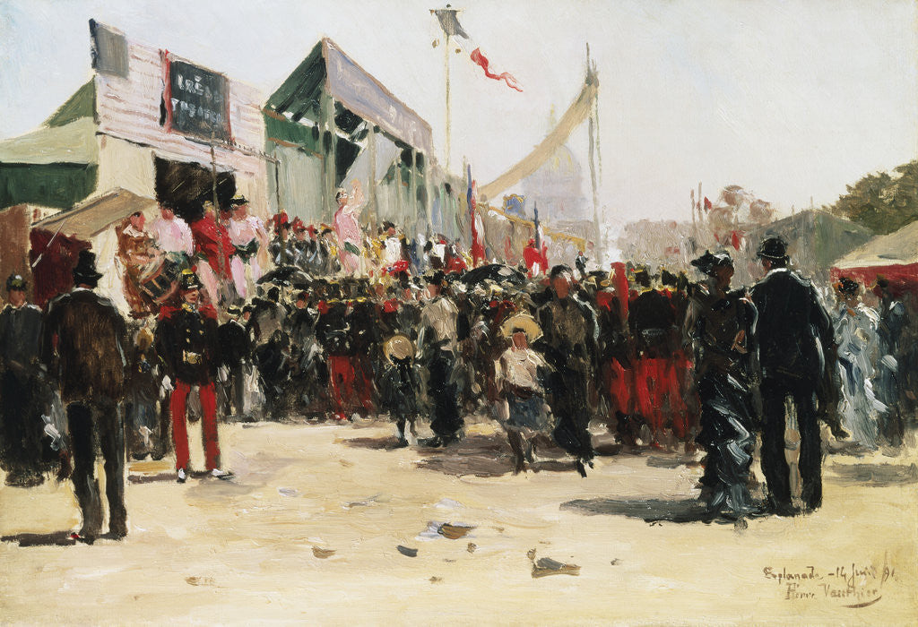Detail of Fair on the Esplanade des Invalides by Pierre Vauthier