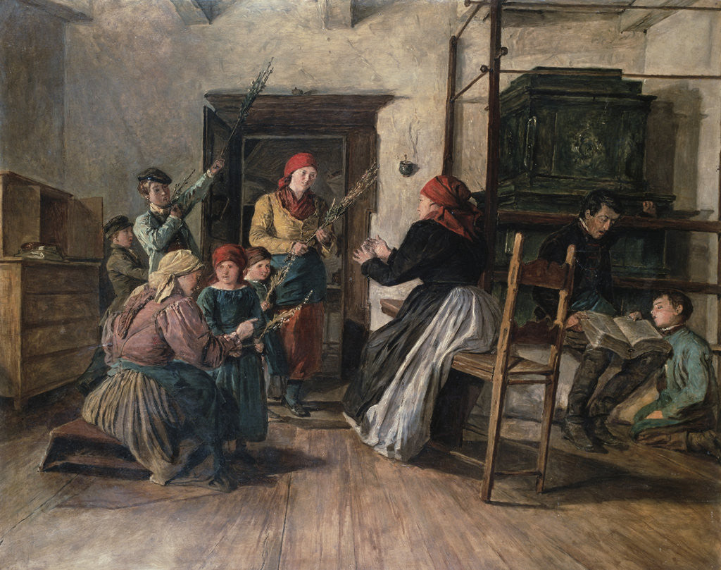 Detail of Palm Sunday by Ferdinand Georg Waldmuller