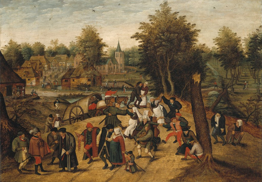 Detail of The Return from the Village Fair by Pieter Brueghel the Younger