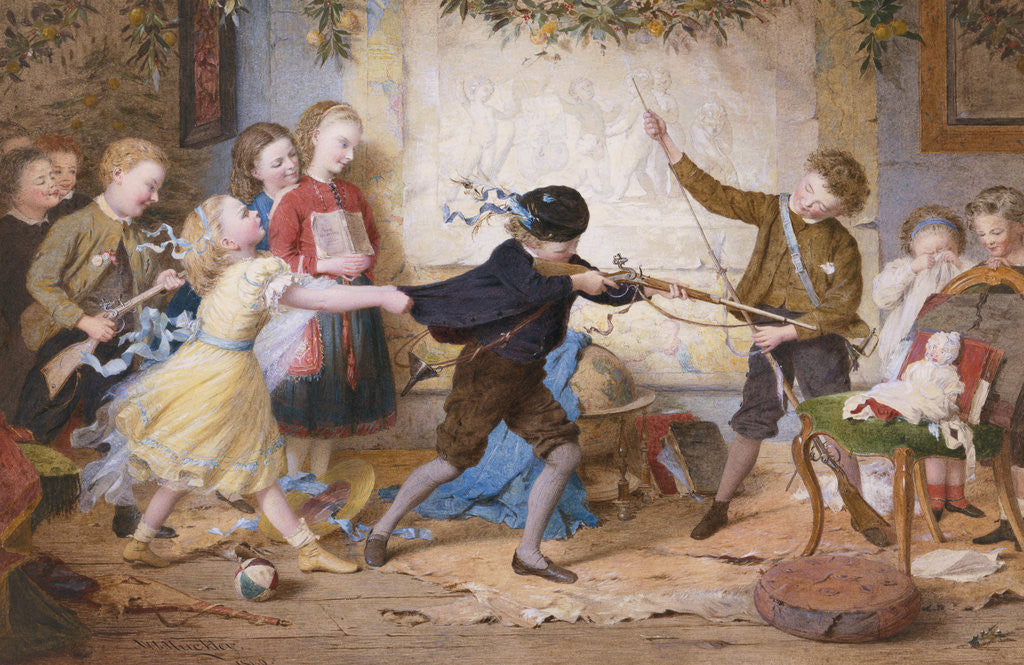 Detail of Holiday Riots or the Muckley Children at Play by William Jabez Muckley