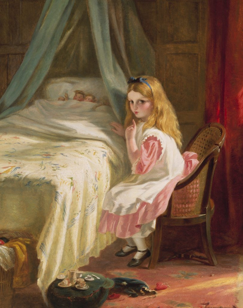 Detail of Shhhh! by George Bernard O'Neill