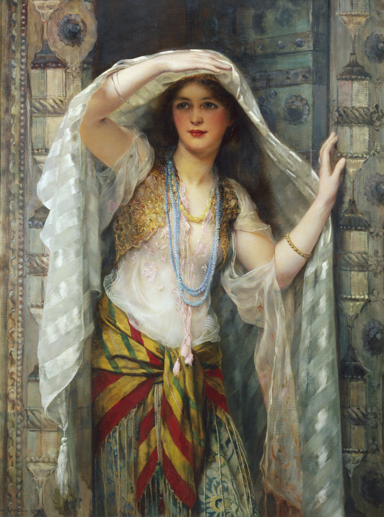 Detail of Safie, One of the Three Ladies of Bagdad by William Clarke Wontner