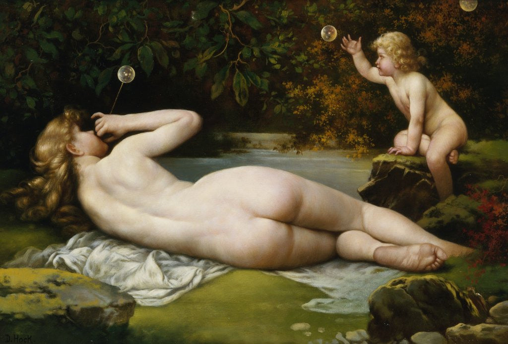 Detail of Blowing Bubbles by Daniel Hock