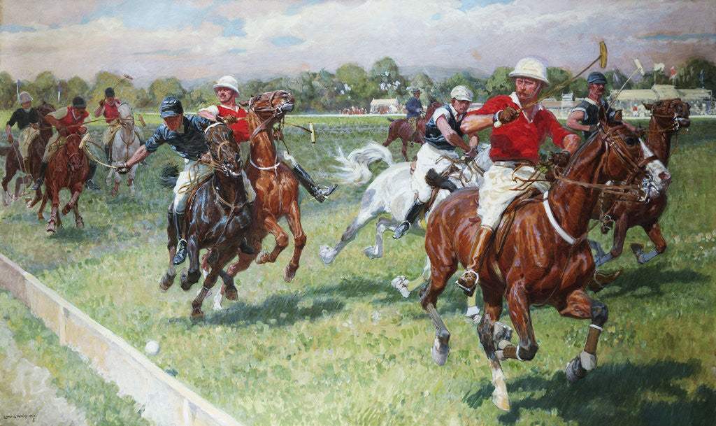 Detail of The Polo Game by Ludwig Koch