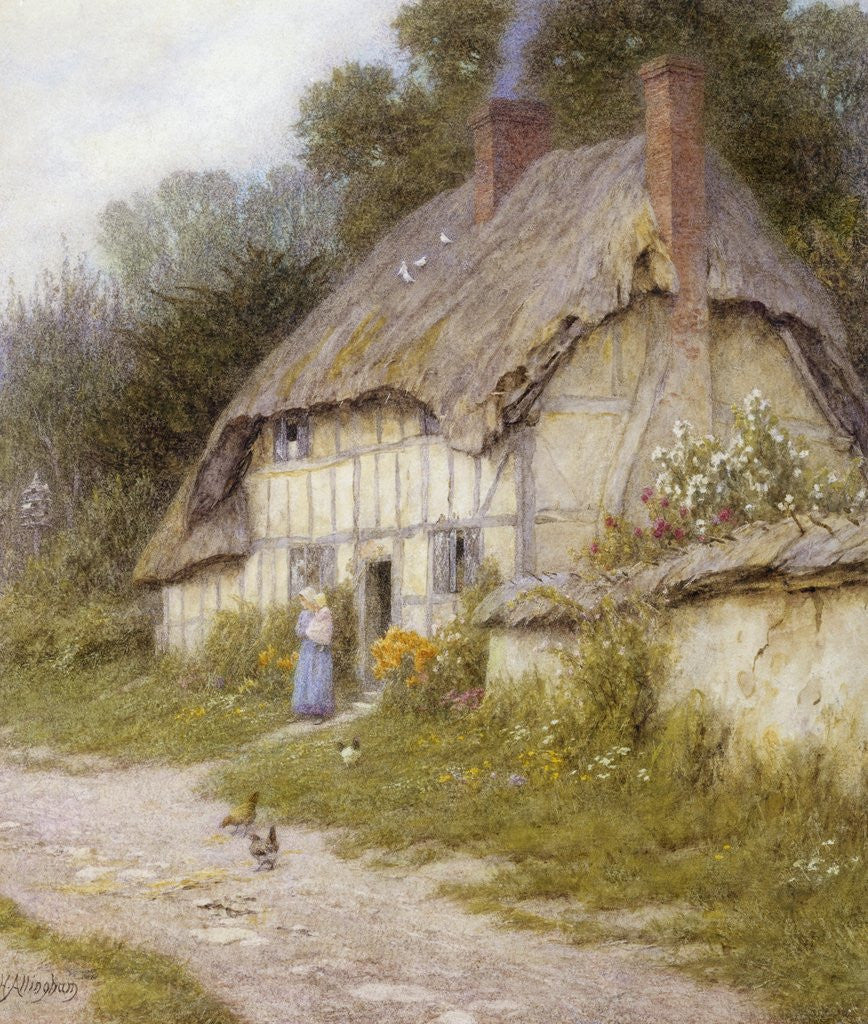 Detail of Out for a Walk by Helen Allingham