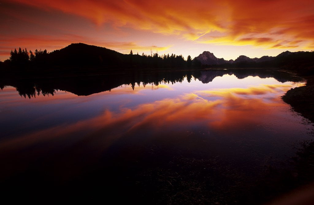Detail of Sunset in the Teton Range by Anonymous