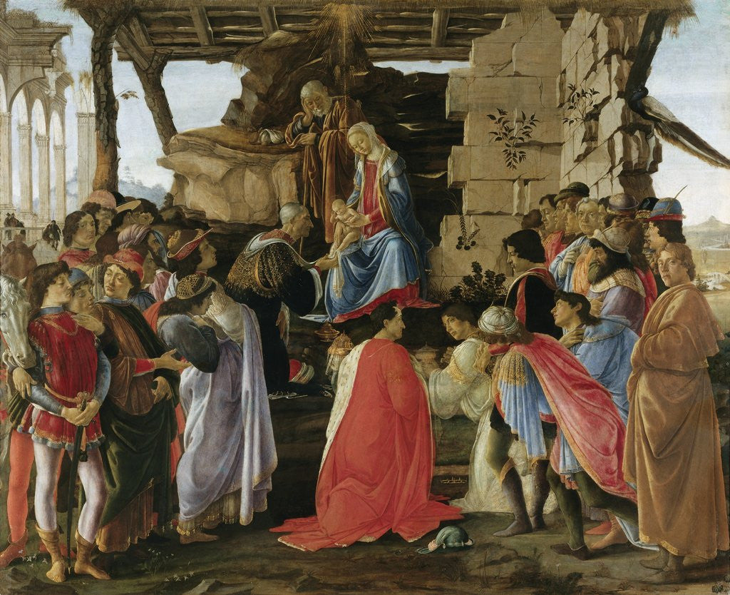 Detail of Adoration of the Magi (1475) by Sandro Botticelli