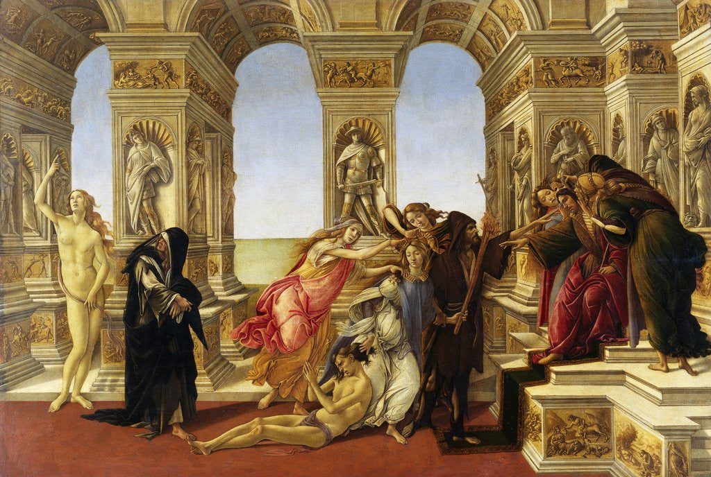 Detail of Calumny by Botticelli