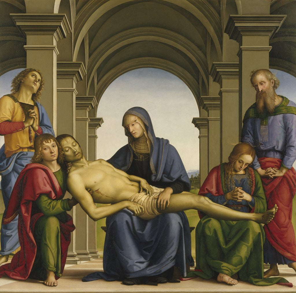 Detail of Pieta by Perugino
